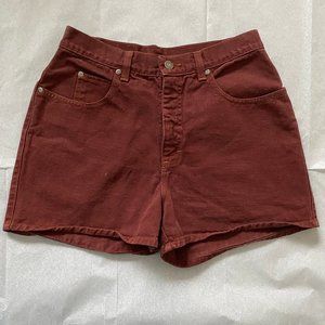 🔴maroon high waisted short shorts🔴